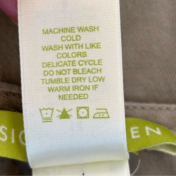 Vintage Sigrid Olsen Embroidered A Line Midi Skirt Boho Olive Army Green Size 14 - Picture 9 of 11